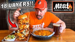 ~1,000 People Failed This Boss Logg Meat BBQ Carnivore Sandwich Challenge in Lansing!!