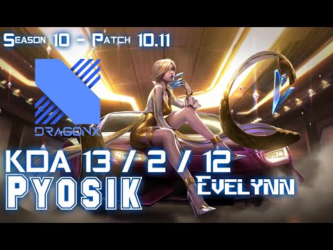 DRX Pyosik EVELYNN vs LEE SIN Jungle - Patch 10.11 KR Ranked