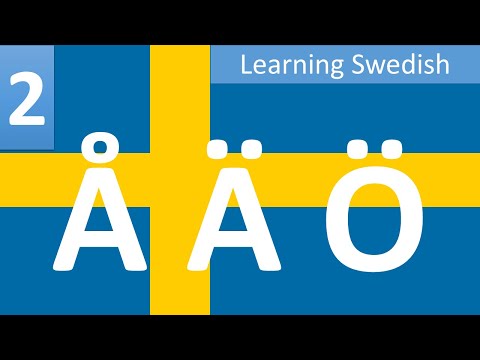 Lesson 2   Three special vowels of Swedish alphabet