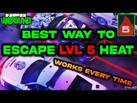 NFS Unbound - How to Escape Heat Level 5 Police Chase Very EASY! Works Every Time - Police Glitch