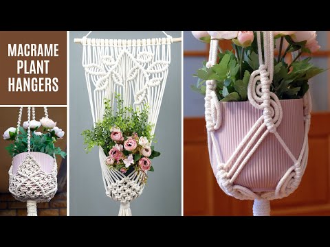 DIY Macrame Plant Hanger Easy NEW Diamond Design