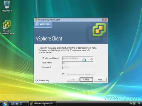 VMware vSphere Administration CBT - Connecting To ESX or vCenter