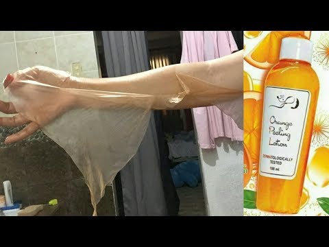 Demo and Review of Orange Peeling Lotion