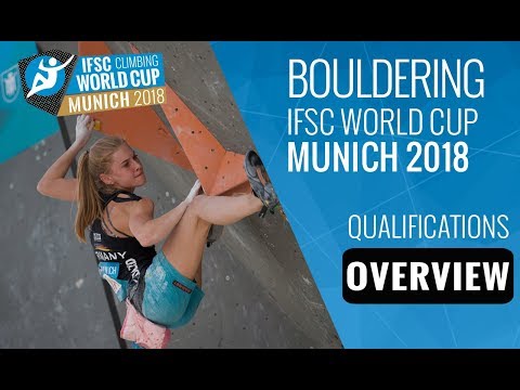IFSC Climbing World Cup Munich 2018 - Bouldering Qualification Overview