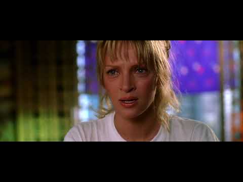 Black Mamba (Spectacular Uma Therman) gets her Hattori Hanzo Katana