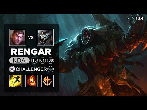 Rengar vs Jayce Top - KR Challenger - Patch 13.4 Season 13