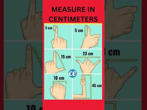Quick and Easy Way: How to Measure in Centimeters Using Your Fingers #guess#shorts #centimeter #how