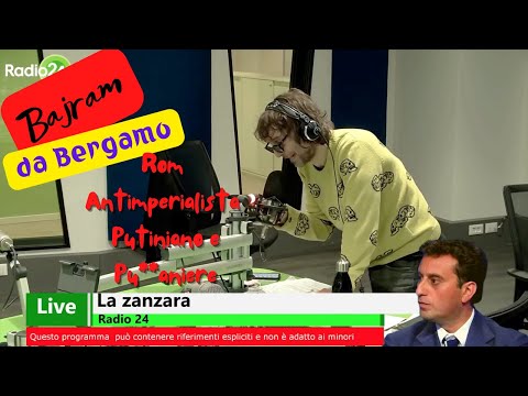 UN NUOVO EDITORIALISTA A La Zanzara: BAJRAM DA BERGAMO, ROM ANTIMPERIALISTA E PUTINIANO - 23.02.22
