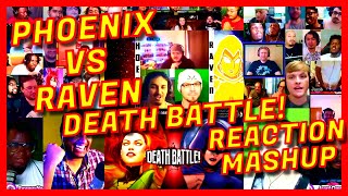 PHOENIX VS RAVEN: DEATH BATTLE! - REACTION MASHUP - MARVEL VS DC - [ACTION REACTION]