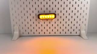 PROFI výstražné/bočné LED svetlo, oranžové + oranžové, 12-24V, ECE R65