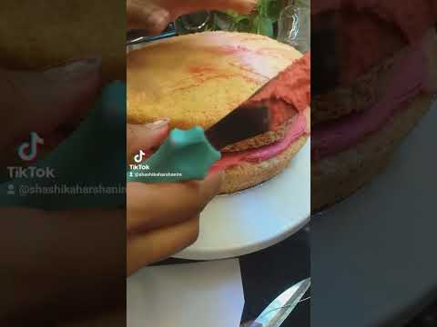 Natural flower with simple Anniversary cake.@cake by muthu