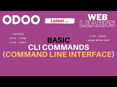 Basic CLI Commands Command Line Interface Odoo Latest Tutorial