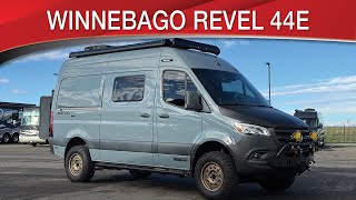 A preview image of the linked video showcasing 2023 Winnebago Revel 44E