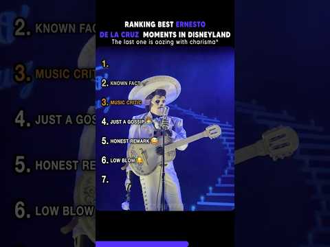 Best Ernesto De La Cruz Moments In Disneyland #usa #coco #disneyland