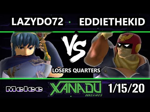 S@X 337 SSBM - EddieTheKid (Captain Falcon) Vs. LazyDo72 (Marth) Smash Melee Losers Quarters