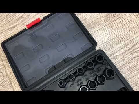 Набір екстракторів для зломаних болтів YATO, М10-М19, 16 елем.