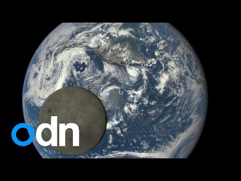 美國宇航局衛星記錄的月球黑暗面。 (Dark side of the moon recorded by a NASA satellite)