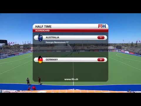 Australia vs Germany   Women's Hockey Champions Trophy 2014 Argentina Group B 2 12 2014