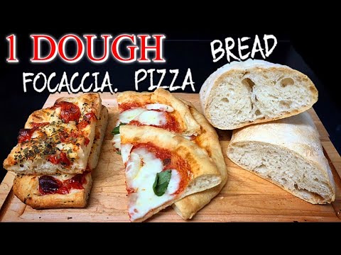 How to Make 1 Dough Perfect for PIZZA / FOCACCIA /...