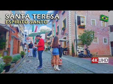 🇧🇷 🇮🇹 SANTA TERESA Celebrates Italian Culture ⏤ Espírito Santo Walking Tour 【 4K UHD 】