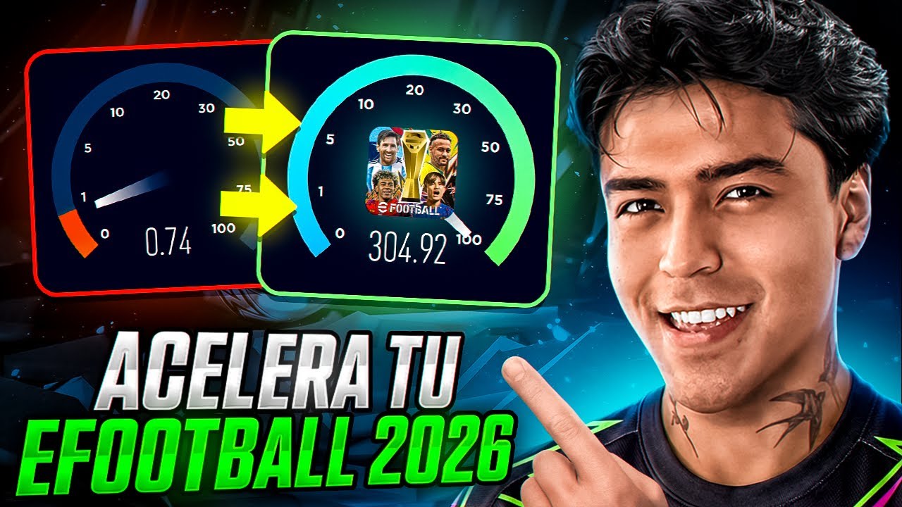 Como Acelear y Quitar LAG de eFootball 2027😱ADIOS PING! (Tutorial y Tips Paso a Paso)✅
