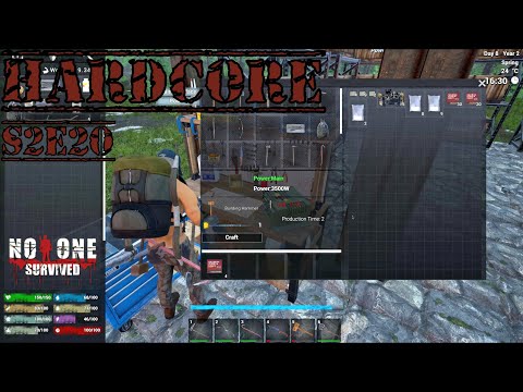 No One Survived S2E20 HARDCORE. Bullet Production and First Harvest. Let's Play Solo.