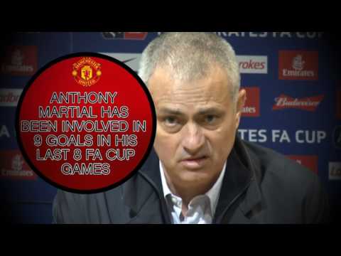 Manchester United 4 - 0 Wigan Athletic in words and numbers