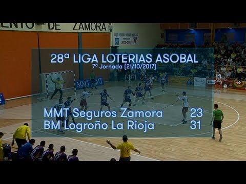 LIGA LOTERIAS ASOBAL J07 MMT Seguros Zamora - BM Logroño La Rioja 23 - 31