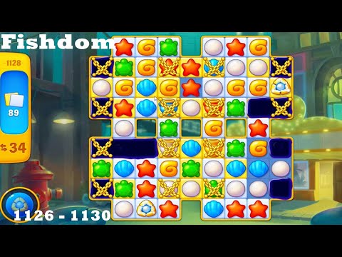 Fishdom Level 1126 - 1130 HD Walkthrough | 3 - match game | gameplay | ios | android | pc | app