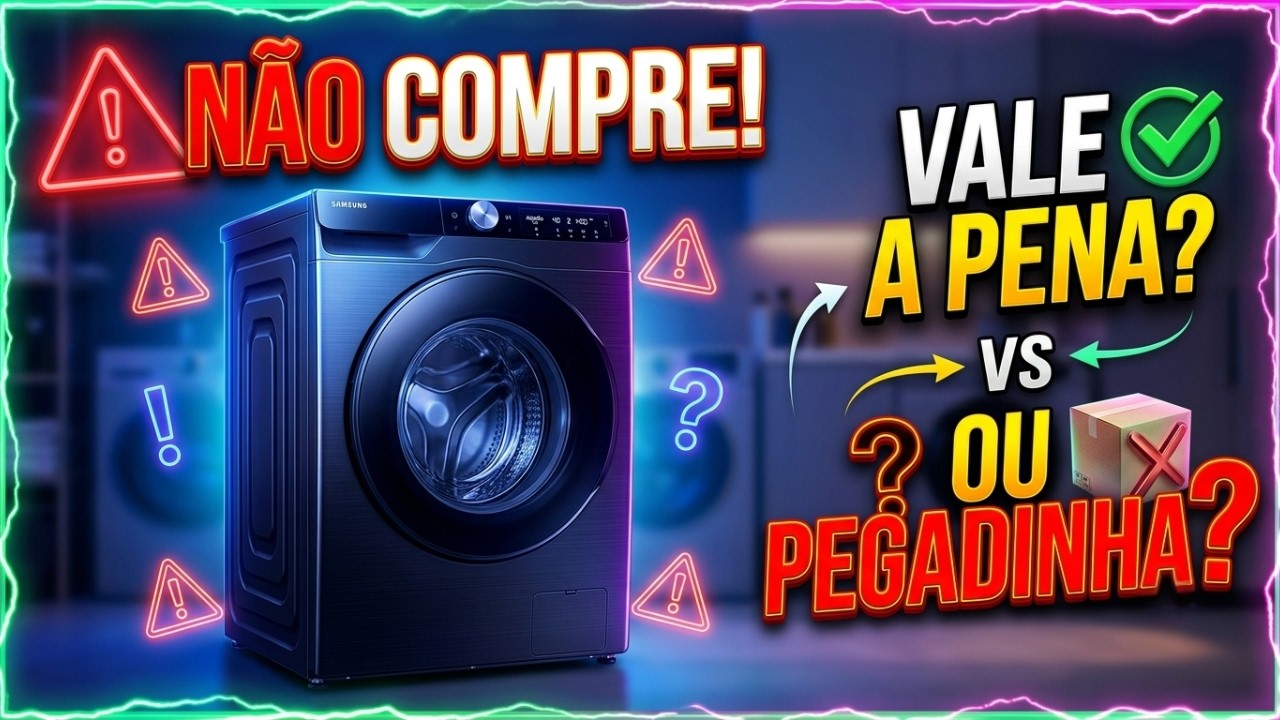 Miniatura da avaliação em vídeo de Lava e Seca Samsung WD13T 13kg
