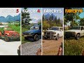 Far Cry 3 Vs Far Cry 4 Vs Far Cry 5 Vs Far Cry 6 Details Physics Comparison