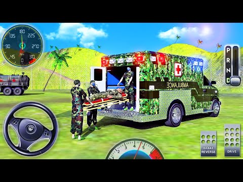 US Army Ambulance Rescue Simulator - Military Offroad Emergency Driving - Android GamePlay