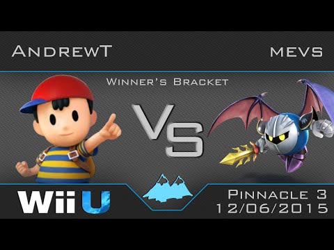 Pinnacle 3 - AndrewT(Ness) vs Mevs(Meta Knight) SSB4 Winner's Bracket