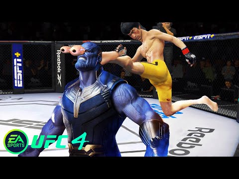 UFC4 Bruce Lee vs Titan Thanos EA Sports UFC 4 PS5