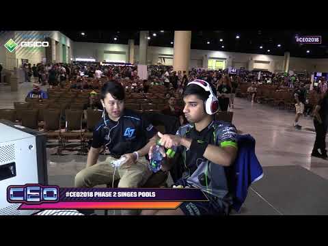 CEO 2018 Melee - CLG PewPewU (Marth) vs PG Zain (Red) - Round 2 Pools