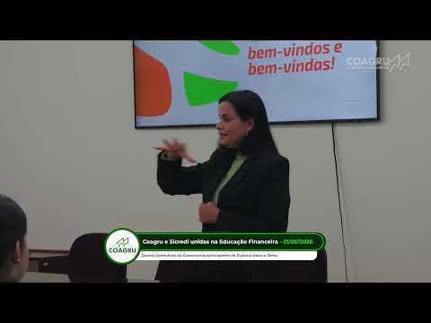 Coagru Informativo - Jovens aprendizes da Coagru participam de palestra sobre educação financeira
