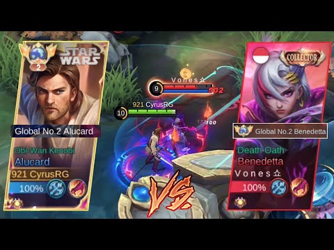 GLOBAL NO.2 ALUCARD VS GLOBAL NO.2 BENEDETTA! PERTARUNGAN GLOBAL MMR!! | WHO WILL WIN? | MLBB