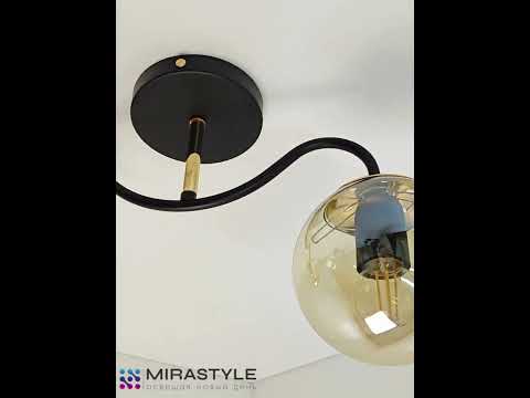 Миниатюра изображения товара Потолочный светильник Mirastyle MH-1540B/2 BK+FGD