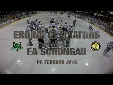 Erding Gladiators versus Schongau Mammuts Recap 14. Februar 2016
