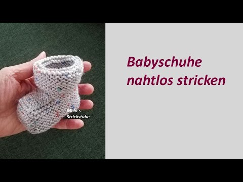 Ragmela 75 - Babyschuhe (0 - 3 Mon.) nahtlos stricken, ohne dicke Wulst