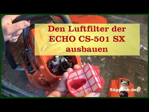 Luftfilter ausbauen bei der ECHO CS-501 SX