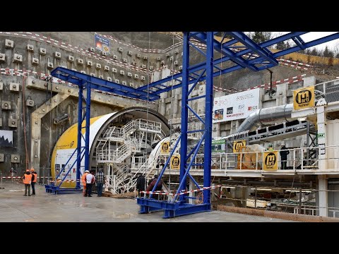 Belchentunnel (Schweiz) – Zeitraffer Tunnelbohrmaschine