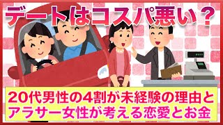 デートはコスパ悪い？20代男性の4割がデート未経験な理由は●●だったｗ【女子会の部屋】#悩み #愚痴 #相談