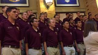 Texas A&amp;M Singing Cadets &quot;I&#39;d Rather Be A Texas Aggie&quot; Open Rehearsal 2017