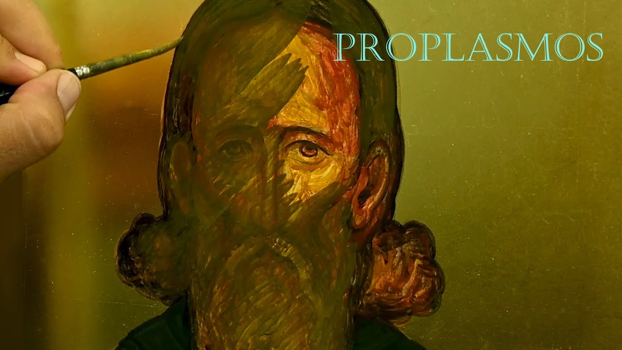 Byzantine Iconography Lesson on Painting Base Colors for the Face