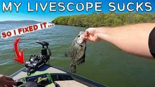 BEST Quick Detach Portable Livescope Set-Up For My Kayaks & Boats !!
