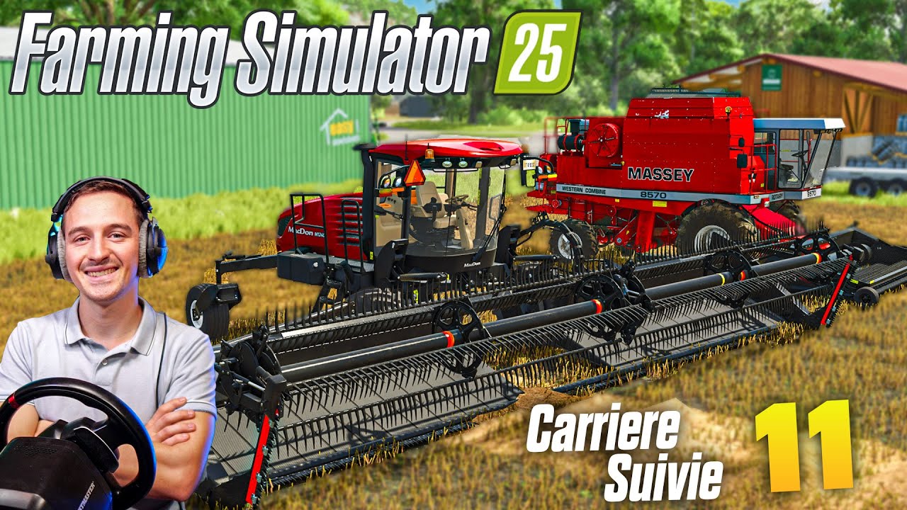 FAUCHAGE DU COLZA ! FARMING SIMULATOR 25 ! Carrière Suivie #11