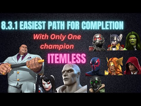 Act 8.3.1 Easy Path For Completion With Only One Champion Gorr Boss Solo Hearthacker mcoc