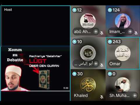 Omar & Abu Ahmad (Salafi) vs Samra (Sufi) & Sh. Muhannad (Ashari) - gescheiterte Debatte