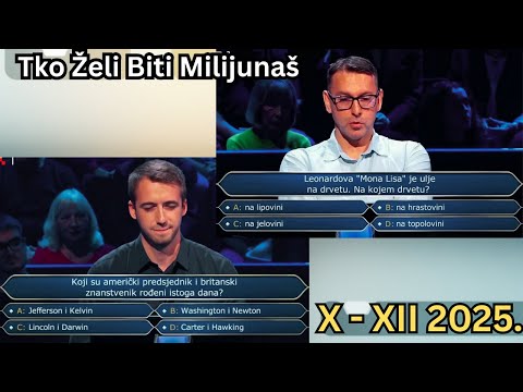 NAJBOLJI Natjecatelji Kviza Tko Želi Biti Milijunaš (Oct - Dec)